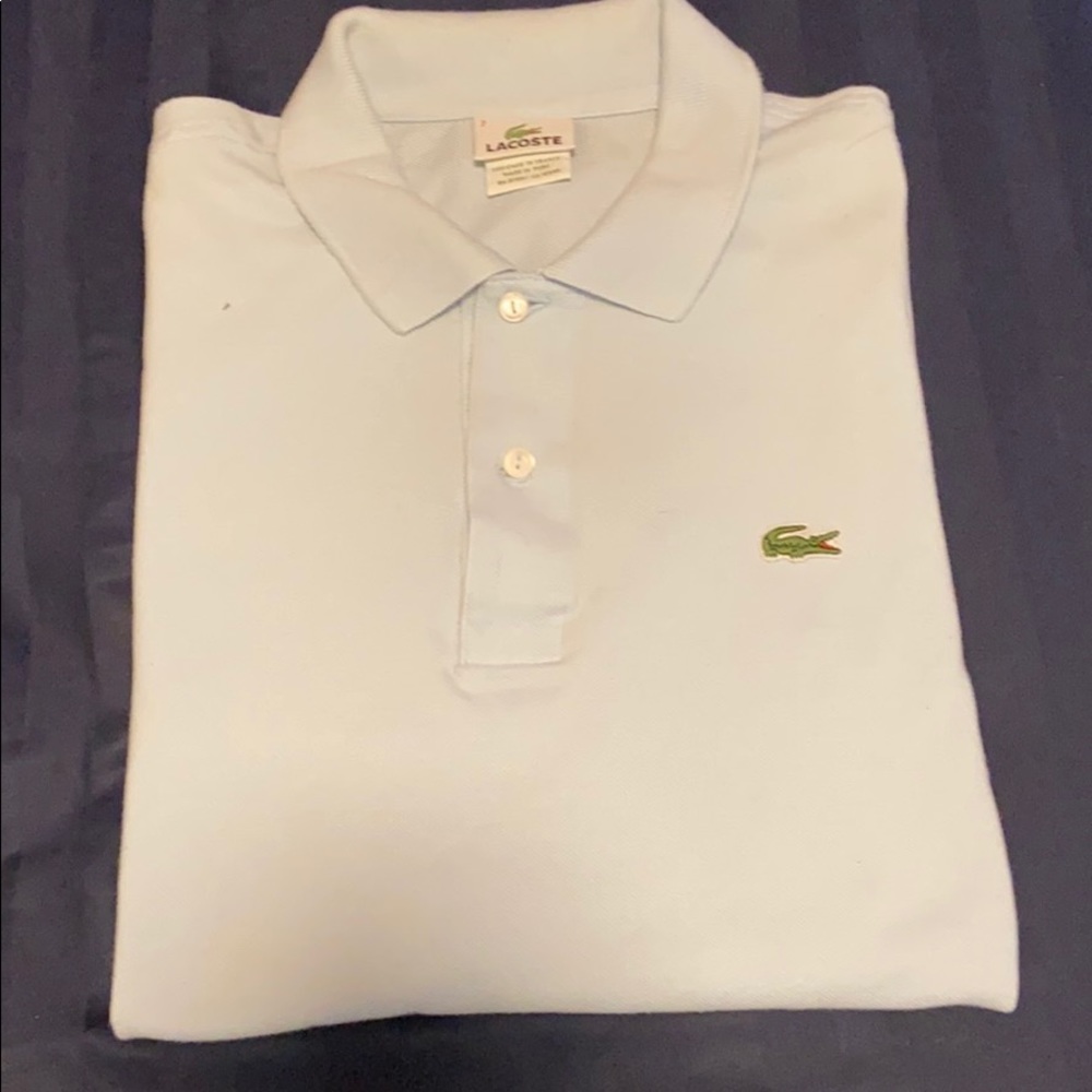 light blue lacoste dress shirt